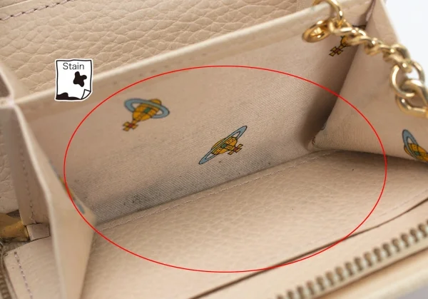 ヴィヴィアンウエストウッドVivienne Westwood オーブレオパードハラコレザーコインケース アイボリーピンク K-109121_011