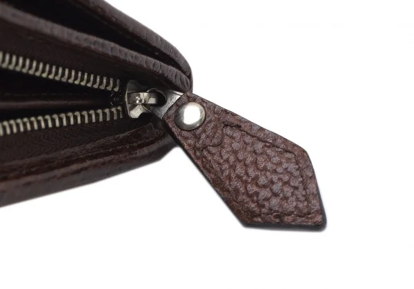 ヴィヴィアンウエストウッドVivienne Westwood オーブレオパードレザー切替二つ折りウォレット 茶黄 K-109123_010