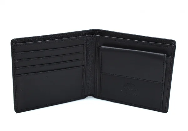 ヴィヴィアンウエストウッドVivienne Westwood オーブジャガード二つ折りウォレット 黒グレー K-109125_005