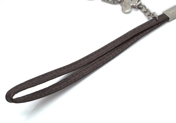 ヴィヴィアンウエストウッドVivienne Westwood オーブチャーム付きストラップ シルバー茶 K-109133_006