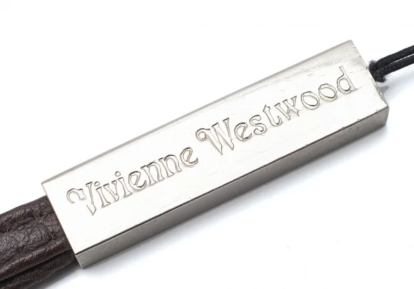 ヴィヴィアンウエストウッドVivienne Westwood オーブチャーム付きストラップ シルバー茶 K-109133_008