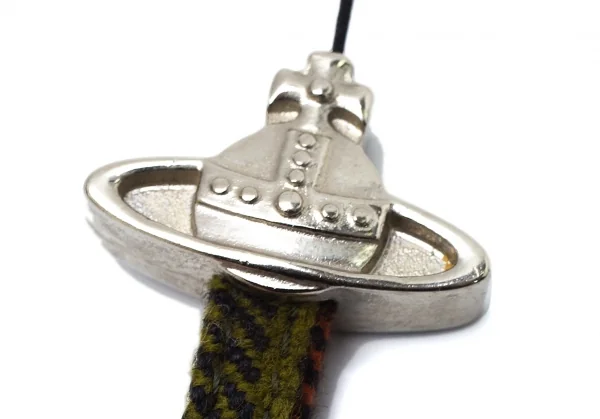 ヴィヴィアンウエストウッドVivienne Westwood オーブチェックストラップ シルバーマルチ K-109134_004