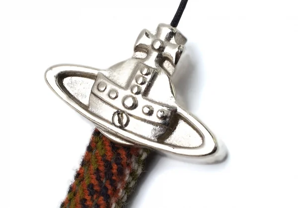ヴィヴィアンウエストウッドVivienne Westwood オーブチェックストラップ シルバーマルチ K-109134_005