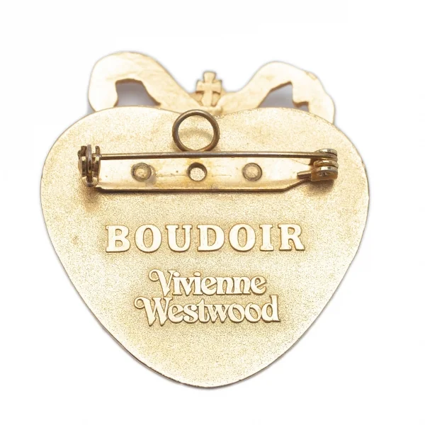 Vivienne Westwood Boudoir orb ribbon heart brooch K-109136_003