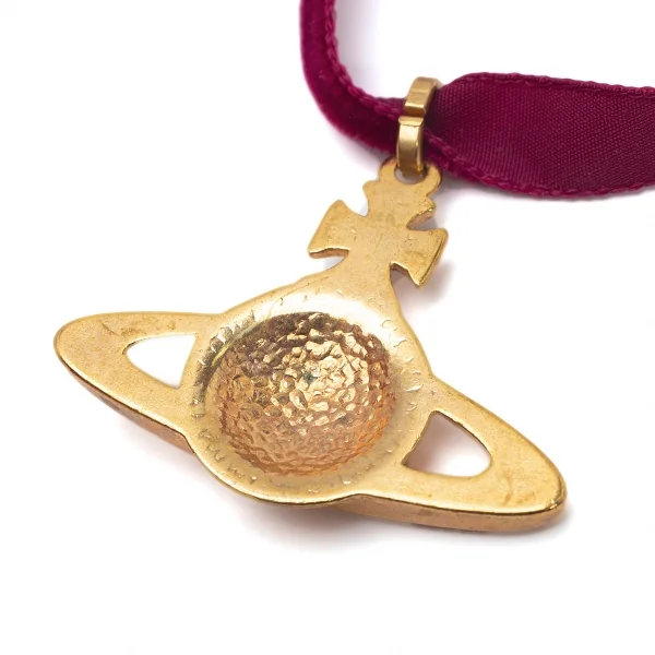 ヴィヴィアンウエストウッドVivienne Westwood ミニバスレリーフチョーカーネックレス ゴールド K-109141_003