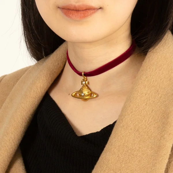 ヴィヴィアンウエストウッドVivienne Westwood ミニバスレリーフチョーカーネックレス ゴールド K-109141_007