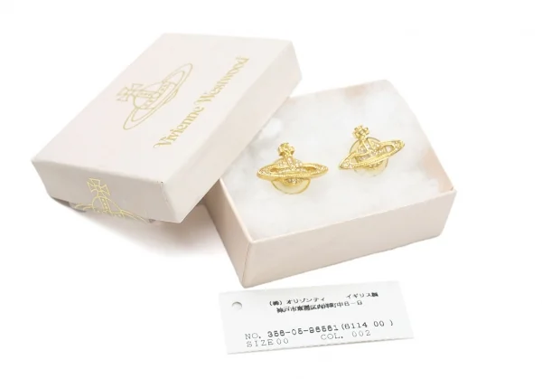 ヴィヴィアンウエストウッドVivienne Westwood ミニバスレリーフピアス ゴールド K-109143_006