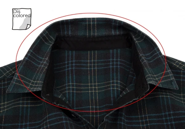パパスPapas コットンフランネルオーバーチェックシャツ 紺50L K-109153_004