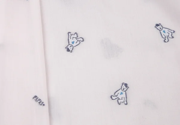 パパスプラスPapas+ ベアカットジャガードシャツ ライトピンクL K-109164_014