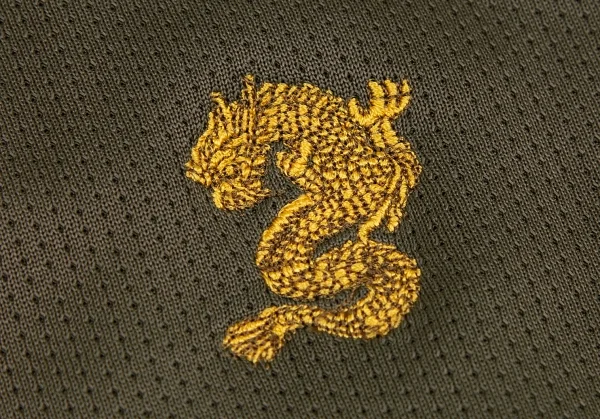 ジャンポールゴルチエJean Paul GAULTIER ドラゴンワンポイント刺繍半袖トラックジャケット カーキ48 K-109185_006