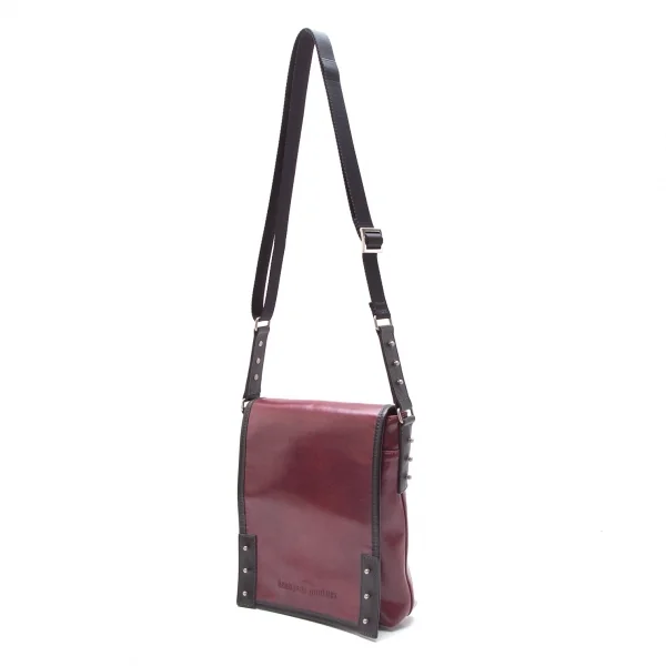 Jean Paul GAULTIER Studs Design Shoulder Bag Red  K-109187_001