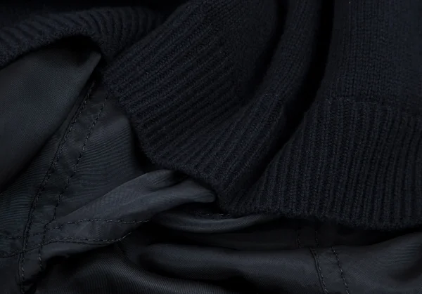 ジュンヤワタナベ コムデギャルソンJUNYA WATANABE COMME des GARCONS ニットベストドッキングワンピース 紺M位 K-109196_016