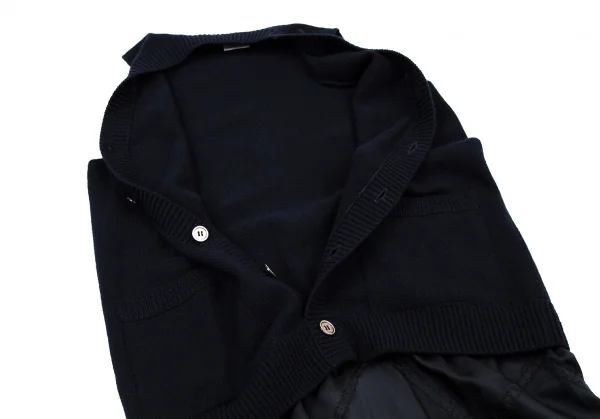 ジュンヤワタナベ コムデギャルソンJUNYA WATANABE COMME des GARCONS ニットベストドッキングワンピース 紺M位 K-109196_006