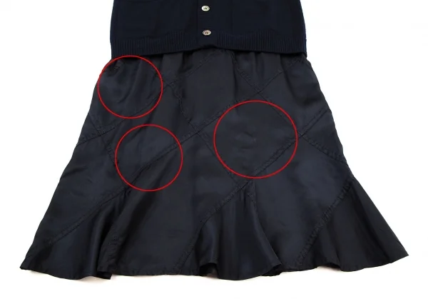 ジュンヤワタナベ コムデギャルソンJUNYA WATANABE COMME des GARCONS ニットベストドッキングワンピース 紺M位 K-109196_007
