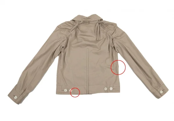 ジュンヤワタナベ コムデギャルソンJUNYA WATANABE COMME des GARCONS コットンジップデザインラウンドカラーシャツジャケット ベージュM位 K-109197_012