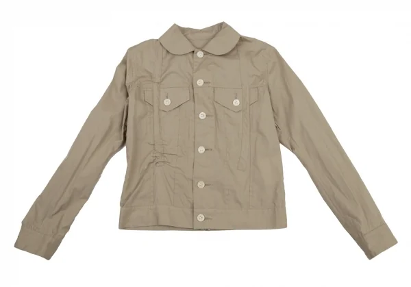ジュンヤワタナベ コムデギャルソンJUNYA WATANABE COMME des GARCONS コットンジップデザインラウンドカラーシャツジャケット ベージュM位 K-109197_002