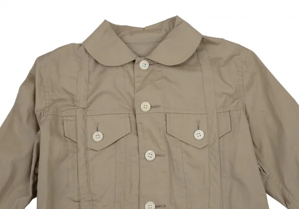ジュンヤワタナベ コムデギャルソンJUNYA WATANABE COMME des GARCONS コットンジップデザインラウンドカラーシャツジャケット ベージュM位 K-109197_003