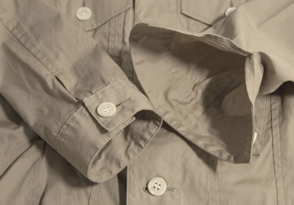 ジュンヤワタナベ コムデギャルソンJUNYA WATANABE COMME des GARCONS コットンジップデザインラウンドカラーシャツジャケット ベージュM位 K-109197_007