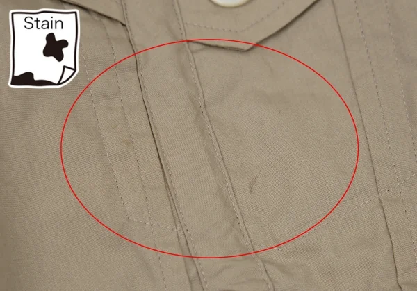 ジュンヤワタナベ コムデギャルソンJUNYA WATANABE COMME des GARCONS コットンジップデザインラウンドカラーシャツジャケット ベージュM位 K-109197_009