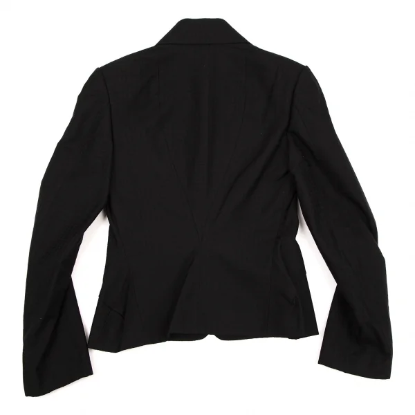 ジュンヤワタナベ コムデギャルソンJUNYA WATANABE COMME des GARCONSハウンドトゥース変形ピークドラペルジャケット 黒M K-109198_011