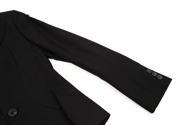 ジュンヤワタナベ コムデギャルソンJUNYA WATANABE COMME des GARCONSハウンドトゥース変形ピークドラペルジャケット 黒M K-109198_005