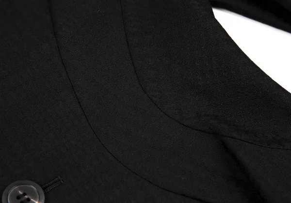 ジュンヤワタナベ コムデギャルソンJUNYA WATANABE COMME des GARCONSハウンドトゥース変形ピークドラペルジャケット 黒M K-109198_009