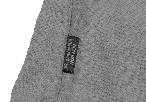 マドモアゼルノンノンMademoiselle NON NON コットンテンセル長袖シャツ グレー38M K-109207_008