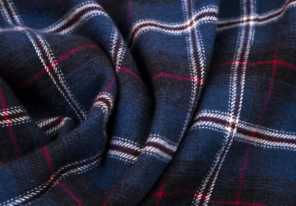 マドモアゼルノンノンMademoiselle NON NON コットンフランネルチェックシャツ 青38M K-109212_011