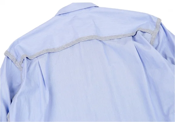 コムデギャルソン シャツCOMME des GARCONS SHIRT 天竺パイピングインサイドアウトシャツ 水色S K-109223_014