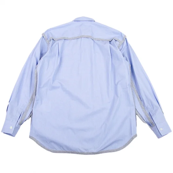 コムデギャルソン シャツCOMME des GARCONS SHIRT 天竺パイピングインサイドアウトシャツ 水色S K-109223_015