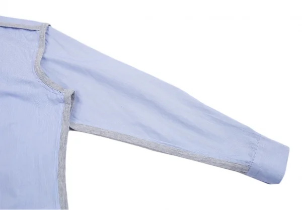 コムデギャルソン シャツCOMME des GARCONS SHIRT 天竺パイピングインサイドアウトシャツ 水色S K-109223_007