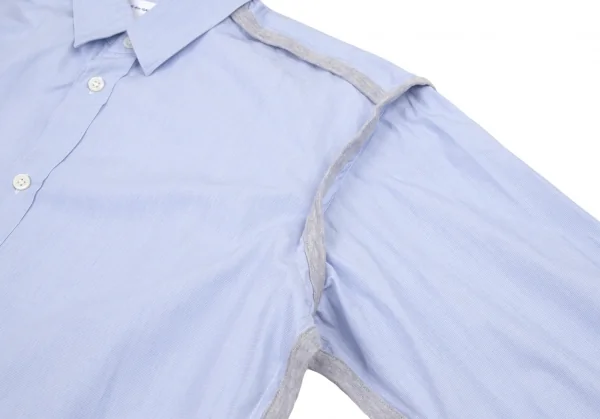 コムデギャルソン シャツCOMME des GARCONS SHIRT 天竺パイピングインサイドアウトシャツ 水色S K-109223_008