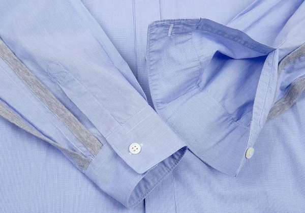 コムデギャルソン シャツCOMME des GARCONS SHIRT 天竺パイピングインサイドアウトシャツ 水色S K-109223_009
