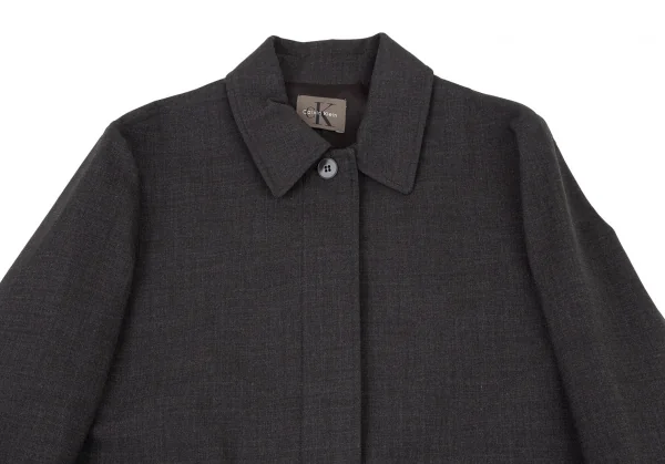 カルバンクラインCalvin Klein ステンカラーコート チャコールS K-109232_003