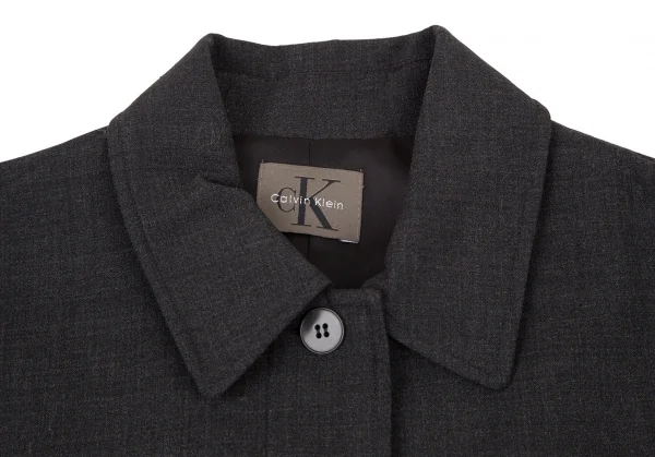 カルバンクラインCalvin Klein ステンカラーコート チャコールS K-109232_004