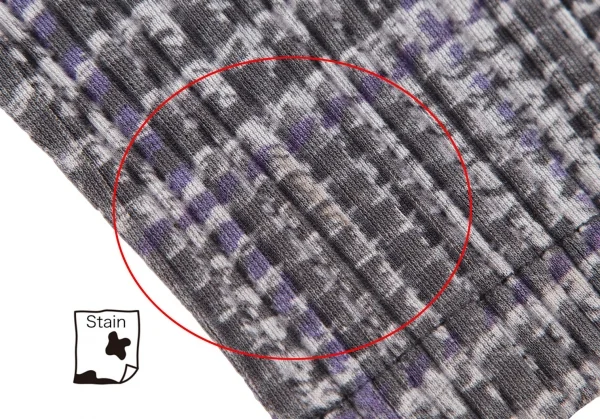 プリーツプリーズPLEATS PLEASE グレンチェック転写プリントプリーツジャケット グレーパープル3 K-109250_013