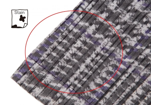 プリーツプリーズPLEATS PLEASE グレンチェック転写プリントプリーツジャケット グレーパープル3 K-109250_014