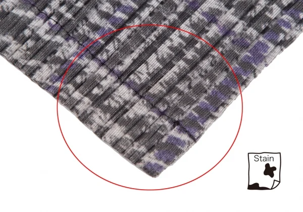 プリーツプリーズPLEATS PLEASE グレンチェック転写プリントプリーツジャケット グレーパープル3 K-109250_015