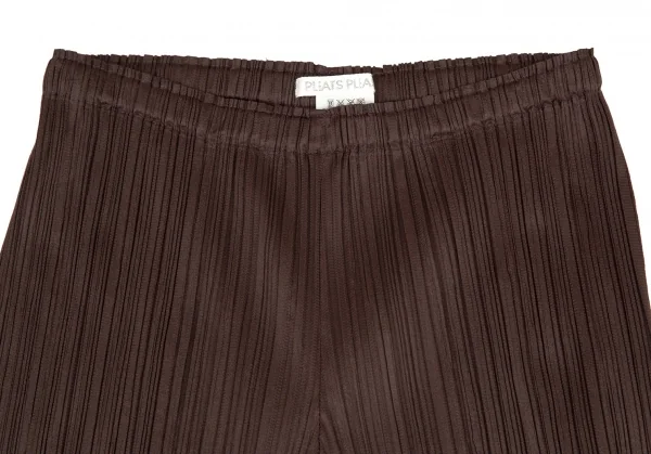 プリーツプリーズPLEATS PLEASE プリーツワイドパンツ 焦げ茶2 K-109255_002