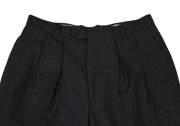 エンポリオアルマーニEMPORIO ARMANI ウールボックスタックパンツ グレー48 K-109257_002