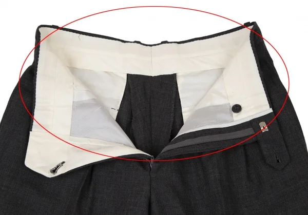 エンポリオアルマーニEMPORIO ARMANI ウールボックスタックパンツ グレー48 K-109257_004