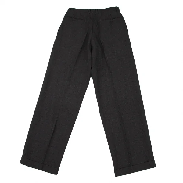 エンポリオアルマーニEMPORIO ARMANI ウールボックスタックパンツ グレー48 K-109257_009