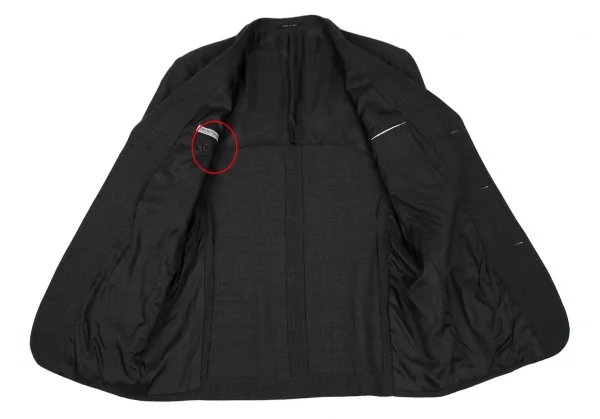 エンポリオアルマーニEMPORIO ARMANI ウール3Bセットアップスーツ グレー48 K-109258_008