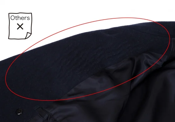 ワイズフォーメンY's for men ウールモッサピーコート 紺S K-109259_012