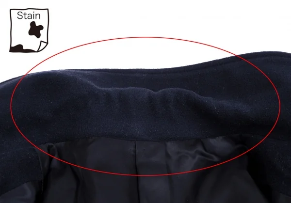 ワイズフォーメンY's for men ウールモッサピーコート 紺S K-109259_013