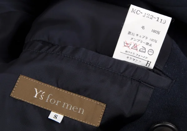 ワイズフォーメンY's for men ウールモッサピーコート 紺S K-109259_018