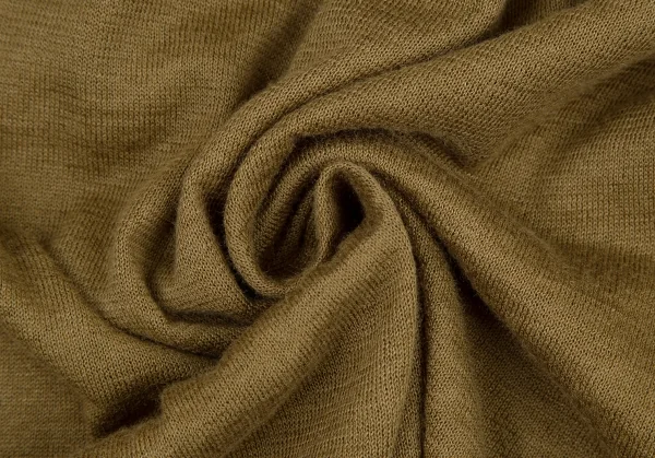 マーガレットハウエルMARGARET HOWELL リネンコットンVネックニット カーキII K-109271_011