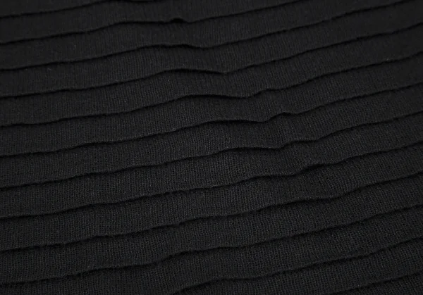 イッセイミヤケ ハートISSEY MIYAKE HaaT シルクコットンティアードフリルノースリーブ 黒2 K-109275_010