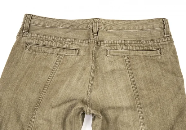 イッセイミヤケ ハートISSEY MIYAKE HaaT ストレッチスクエアパッチクロップドパンツ モカ2 K-109278_010