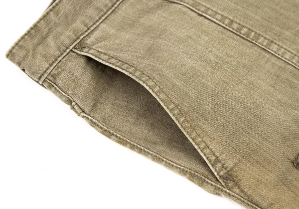 イッセイミヤケ ハートISSEY MIYAKE HaaT ストレッチスクエアパッチクロップドパンツ モカ2 K-109278_005